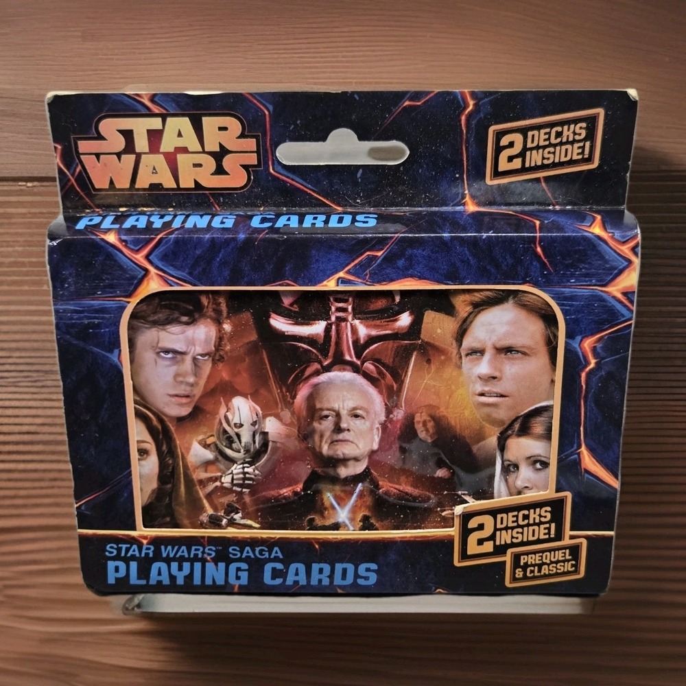 Star Wars Playing Cards Tins Saga Cartamundi Prequel Classic Gift‎ Collectible